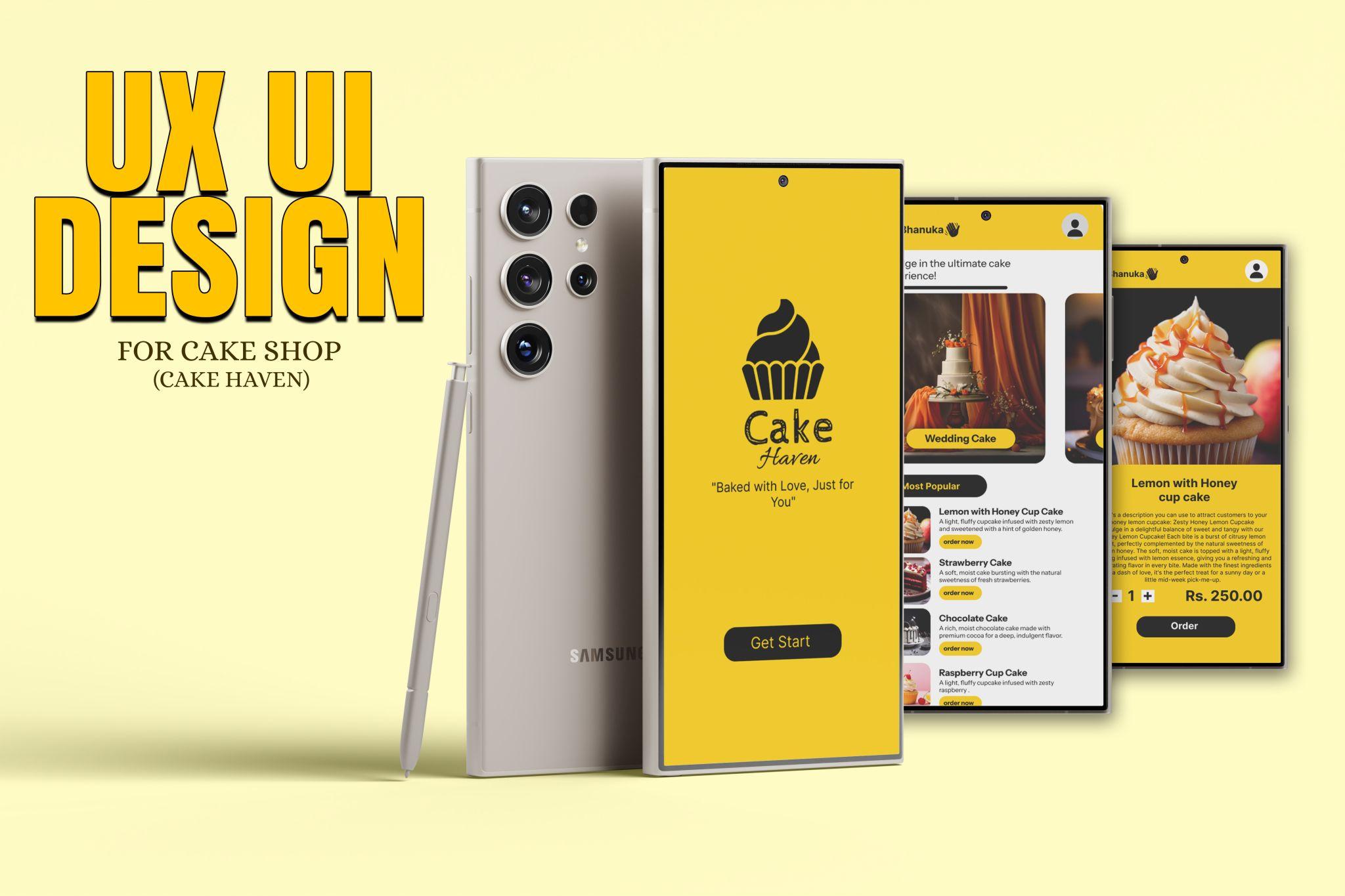 Cake Shop App Design (Cake Haven)